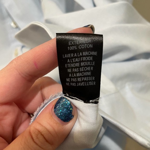 Lisa Marie Fernandez Button Up Midi Skirt Blue Size 10 - Picture 6 of 8